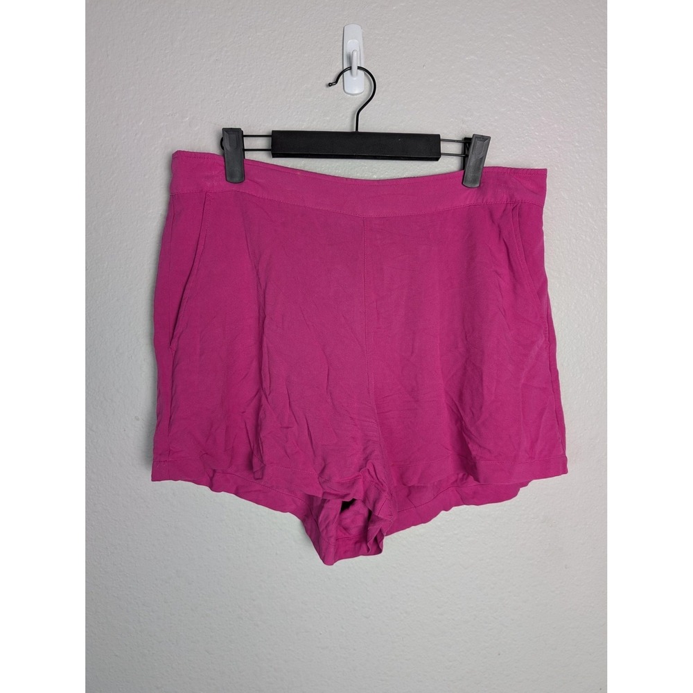 Old‎ Navy Sleep Shorts Mens L Pink Viscose Elastic Waist Pockets Lightweight